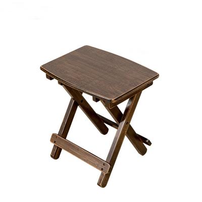 China Household Eco-friendly Foldable Wooden Bamboo Portable Solid Stool Taburet Excellent Quality Outdoor Fishing Chair for sale