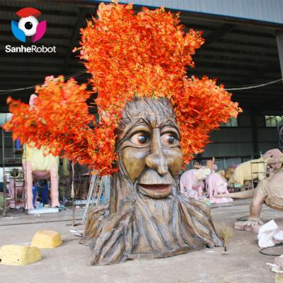 China Realistic Motion Theme Park Speak Robot Tree Animatronic Animated Talking Model Tree for sale