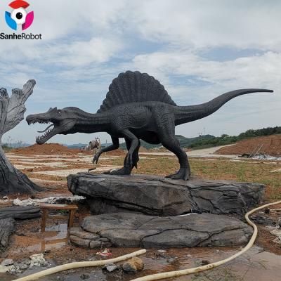 China Decorative Chinese Dinosaur Artificial Animal Sculpture Cement Sculpture for Outdoor for sale