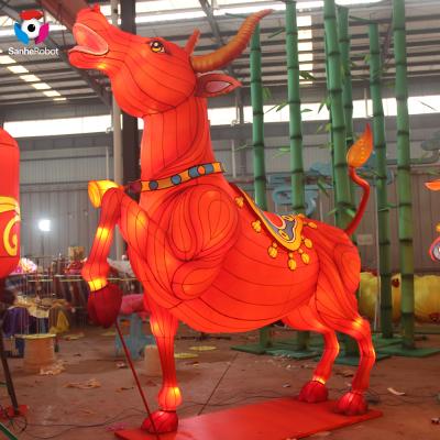 China Steel Chinese Lantern Animal Chinese Lanterns Animal Shape Led Lights for sale