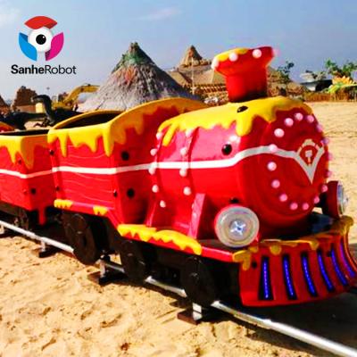 China Realistic Motion Fairground Rides Attraction Adventure Park Amusement Park Train For Adults for sale