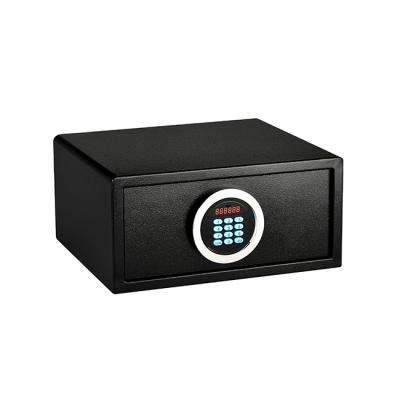 China Cold Rolled Digital Steel Black Electronic Lock Hotel Safe Box for sale