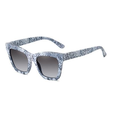 China Retro Fashion Sunglasses Women's Large Frame Sunglasses Snakeskin Pattern Fashion Sunglasses for sale