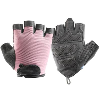 China Breathable Half Finger Women Gym Fitness Gloves Anti-Slip Training Gloves for sale