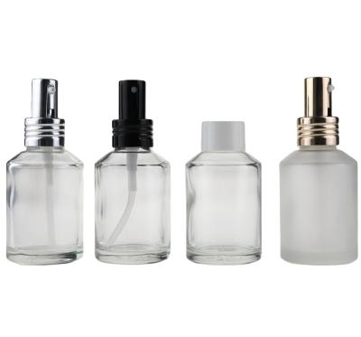 China Customized Refill 60ml Skin Care Eye Cream Glass Bottle Pump Base Bottle Cosmetic Spray Bottle for sale