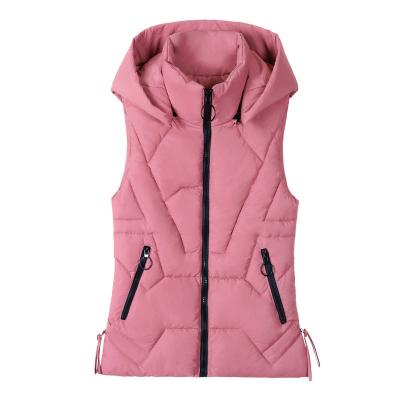 China Women's Depreciation And Winter Thick Cotton Vest Anti-Wrinkle Velvet Vest Slim Waistcoat Vest Jacket for sale