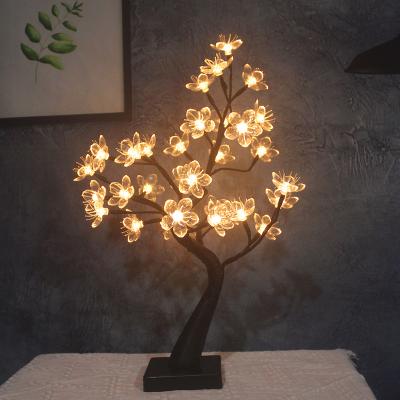 China PVC Tree Light Multicolor Flower Tree Light Battery Operated Led Decorative Lamp For Girl's Bedroom for sale