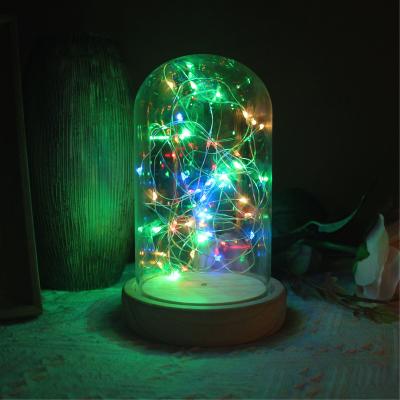 China Home Decoration Indoor3.5x7.9in LED Night Light Copper Wire String Lamp Battery Operated Modern Holiday for sale