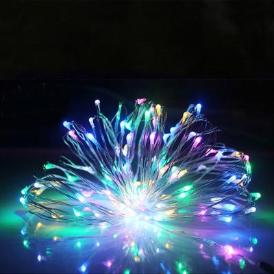 China Christmas Light Decorative Copper Wire String Lights Cotton LED Fairy String Lights For Party Halloween Home Decoration for sale