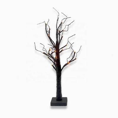 China Outdoor Indoor Tree Light Halloween Garden Decoration LED Tree Lights Holiday Desk Tree Lamp Height 27in for sale