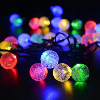 China Outdoor Cotton Light Bulb String Lamp Wholesale Solar LED Garden Festival Tree String Lights for sale