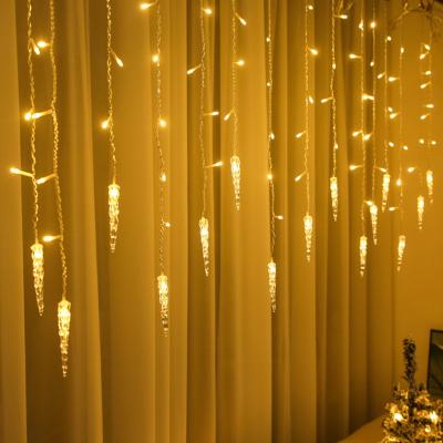 China High Quality Outdoor Indoor Icicle Lights LED String Light Overhang Garden Wedding Christmas Decoration Battery Operated for sale