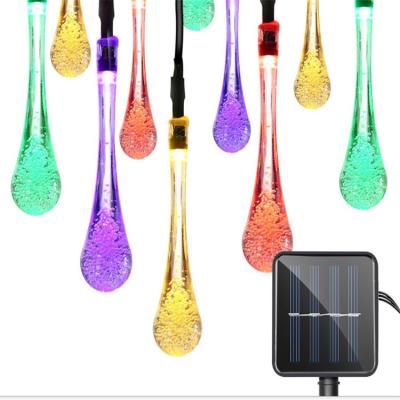 China Water Resistant Solar Powered Outdoor Waterproof Multi Color LED Christmas String Lights Home Decor for sale