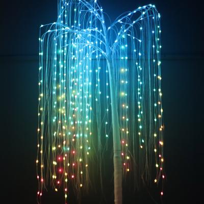 China Christmas String Lights Outdoor Waterproof Christmas Tree Lights RGB Landscape Lighting for sale