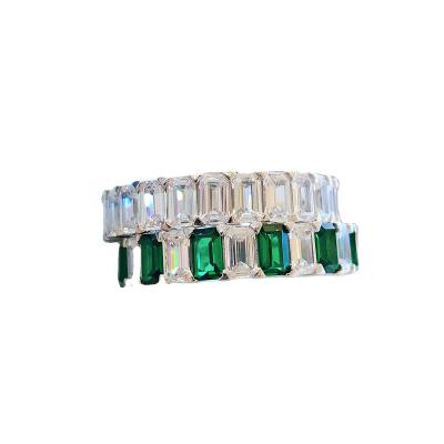 China Emerald Ring Hot Trendy Silver Jewelry FASHION Wedding Ring for sale