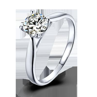 China FASHION ready to ship hot sale 925 Sterling Silver Moissanite Ring for sale