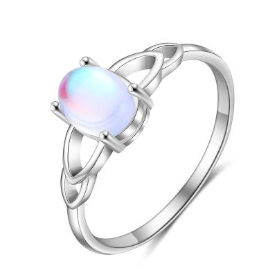 China FASHION ready to ship 925 Sterling Silver New Arrive Moonstone Ring for sale