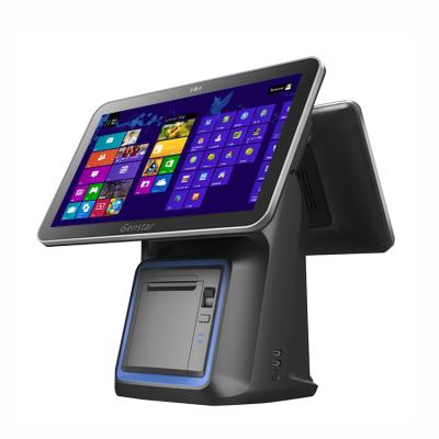 China Windows Android POS System Cash Register All In One Touch Screen 15.6inch Dual Screen 39cm*26cm*34cm zu verkaufen