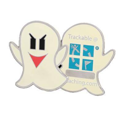 China Europe Giga Challenge Commemorative Coin Ghost Geocoin Coin Collection Virtual Challenge Coin for sale