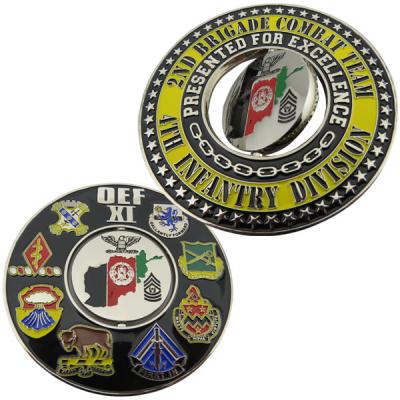 China Europe Metal Coin Manufacturers Designer Souvenir Military Metal Spun Souvenir Challenge Coin for sale