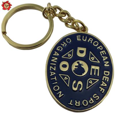 China All Key Manufacturer Logo Chain Glitter Custom Enamel Metal And Stone Keychain for sale