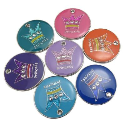 China Europe Personalized Blank Glitter Paw Shape Pet Tag Logo Laser Name Number Dog ID Tag Custom Metal for sale