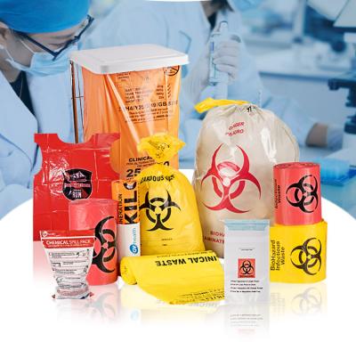 China Wholesale Customized Printed PE Hospital Clinical Medical Waste Bags Disposable for sale