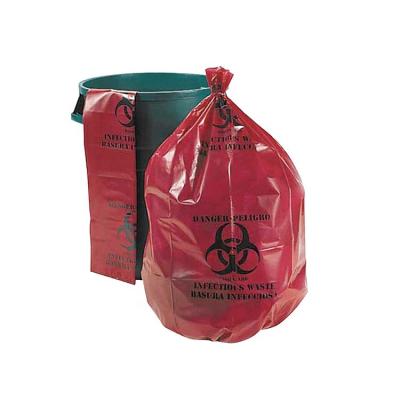 China Wholesale Disposable LDPE/HDPE Red Autoclave Bags pp pe medical waste bio medical waste disposal bag for sale