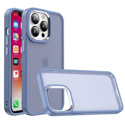 China 2022 Shockproof Phone Case For iphone 14 pro metal lens frosted case max drop proof for iphone 11 12 13 pro xs max max for sale