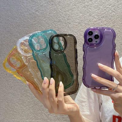 China Candy Color Clear Camera Lens Protective Shockproof Phone Case For iPhone 13 12 pro 11 max X XR XS Max Shockproof Silicone Cover for sale