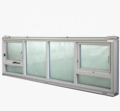 China Modern Professional Aluminum Double Glass Awning Windows Standard Sizes for sale