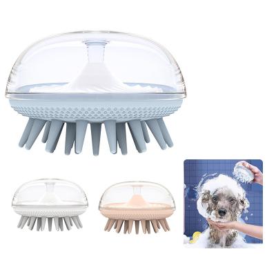 China Environmental Protection Non-Toxic Viable Many Colors Dog Bathing Brush for sale