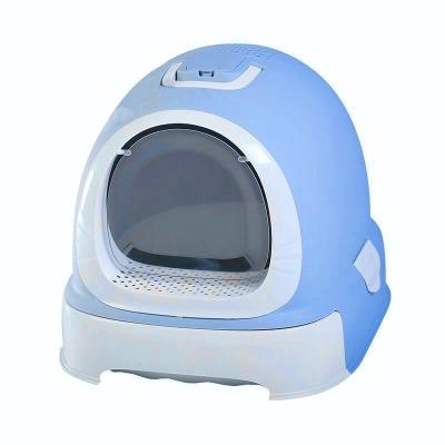 China 2020 New Design High Quality Self Cleaning Viable Cat Litter Box Luxury Petplastic Cat Litter Box For Sale for sale