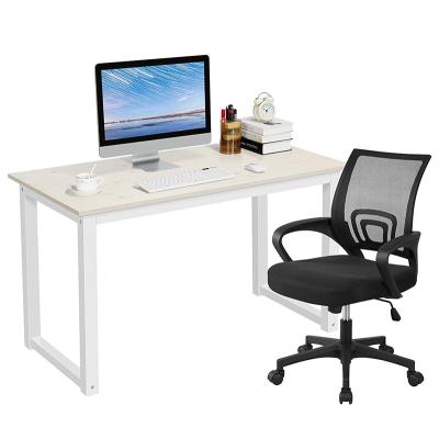 China Luxury Home Bedroom Computer Desk Marble Look Office Furniture Simple Desk (Height) Adjustable for sale