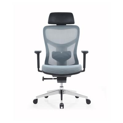 China Foshan Factory (Height)Adjustable Executive Office Chairs High Back Ergonomic Aluminum Back Support Office Chair for sale