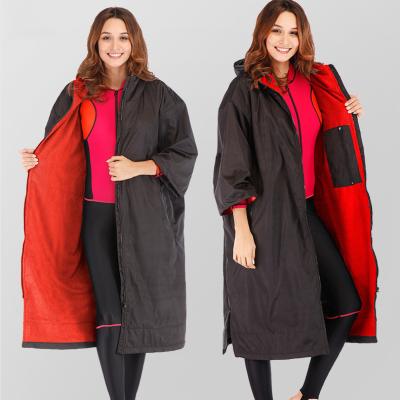 China Wholesale Compressed Female Beach Raincoat Poncho, Big Long Fleece Beach Wear Women Poncho for sale