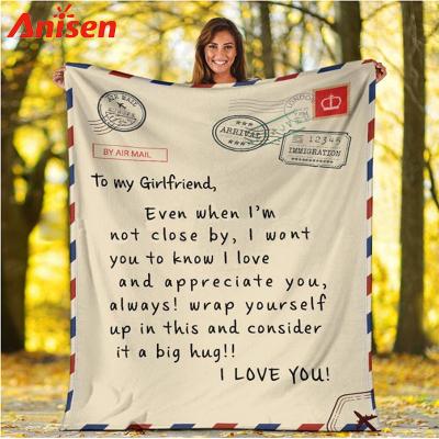 China Cashmere Anti-static Crochet Letter Wrap Wholesale Price Soft Wool Scarf To Girl Letter Blanket for sale