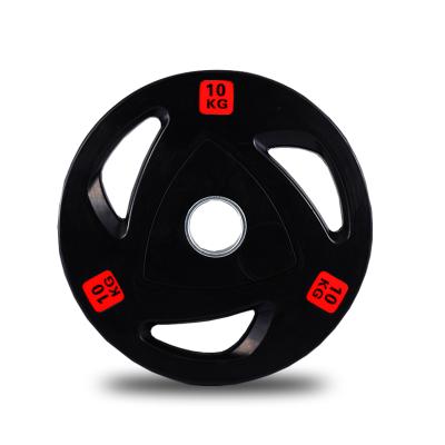 China Home\Gym\Sports Performance Gym Barbell Plate Rubber Weightlifting Black Bumper Plate for sale