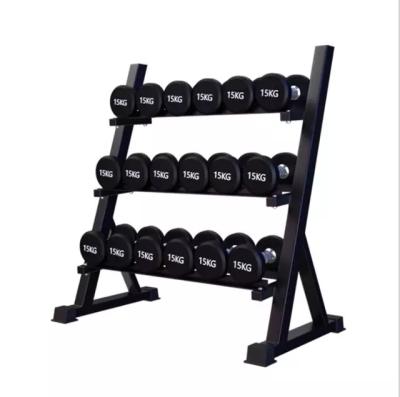 China Home\Gym\Sports Performance Black Rubber Hex Dumbbell Set Dumbbells for sale