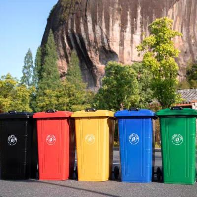 China Sustainable Outdoor Trash Waste Recycle Trash Garbage cCn Wheelie Bin for sale