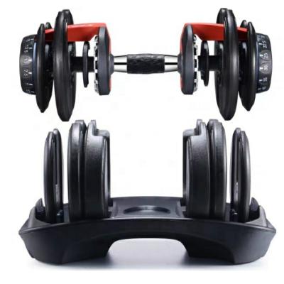 China Dumbbell Set 24KG Universal Gym Equipment 40KG High Quality Adjustable Dumbbell Weights for sale