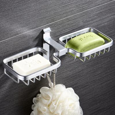 China Living Space Antique Finish Aluminum Shower Wire Soap Shampoo Basket Holder for sale