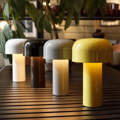 China Modern Desk Light Touch Switch Rechargeable Mushroom Shaped LED Table Lamp for sale