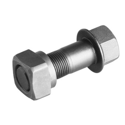 China Excavator type bolt Track Shoe Bolts skillfully made of stainless steel and nut for sale