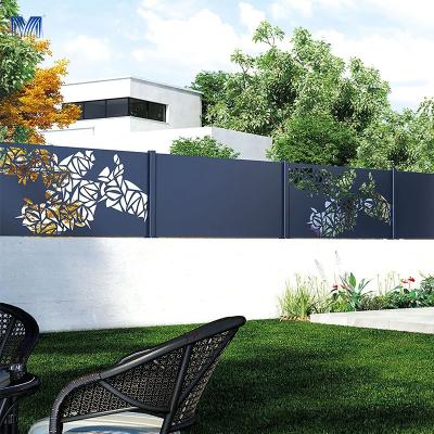 China Easily Assembled Custom Villa Garden Decorative Laser Cut Aluminum Fence Corten Panels Steel Pool Fencing Metal Screen Garden Fence for sale