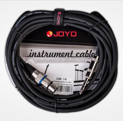 China Joyo CM-14 Canon XLR Female Straight To 6.35 Mm Stereo Male CM-14 Straight Plug for sale