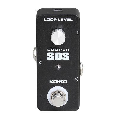 China KOKKO FLP2 LOOP MINI Looper SOS Guitar Loop Pedal Aluminum Looper Loops 5 Minutes Looping Time Loop Station Professional Guitar New for sale