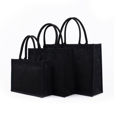 China Custom Reusable Eco Friendly Jute Eco Friendly Natural Jute Burlap Shopping Tote Bag for sale