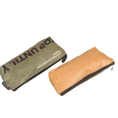 China Custom Waterproof Dupont Pencil Case Casual Pen CaseTyvek Paper Stationery Bag With Zipper for sale