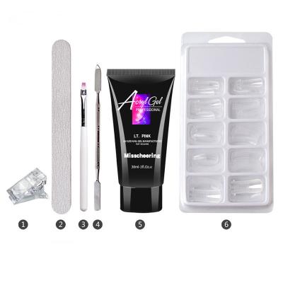 China Nail Art Beauty UV Gel Polish Set Hold Folder Painting Pen Race UV Gel Set Glue Nail Tip Model Buffing Enlargement Set for sale